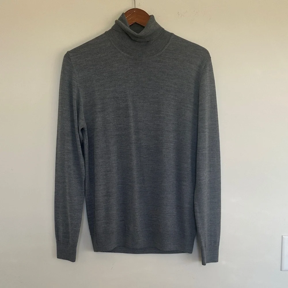 Saks Fifth Avenue Charcoal Turtleneck Sweater